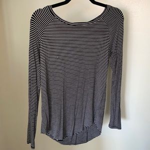 Black and White Striped Long Sleeve